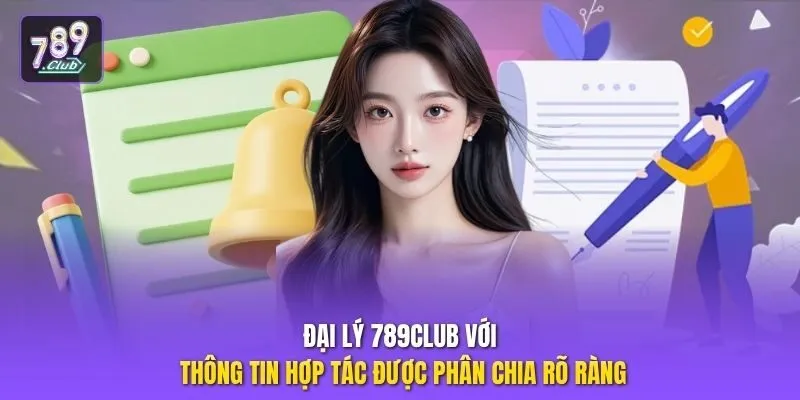 Đại lý 789club với thông tin hợp tác được phân chia rõ ràng