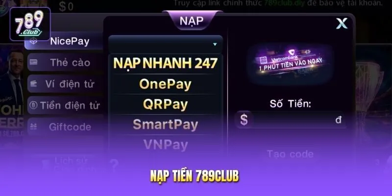 Nạp tiền 789club